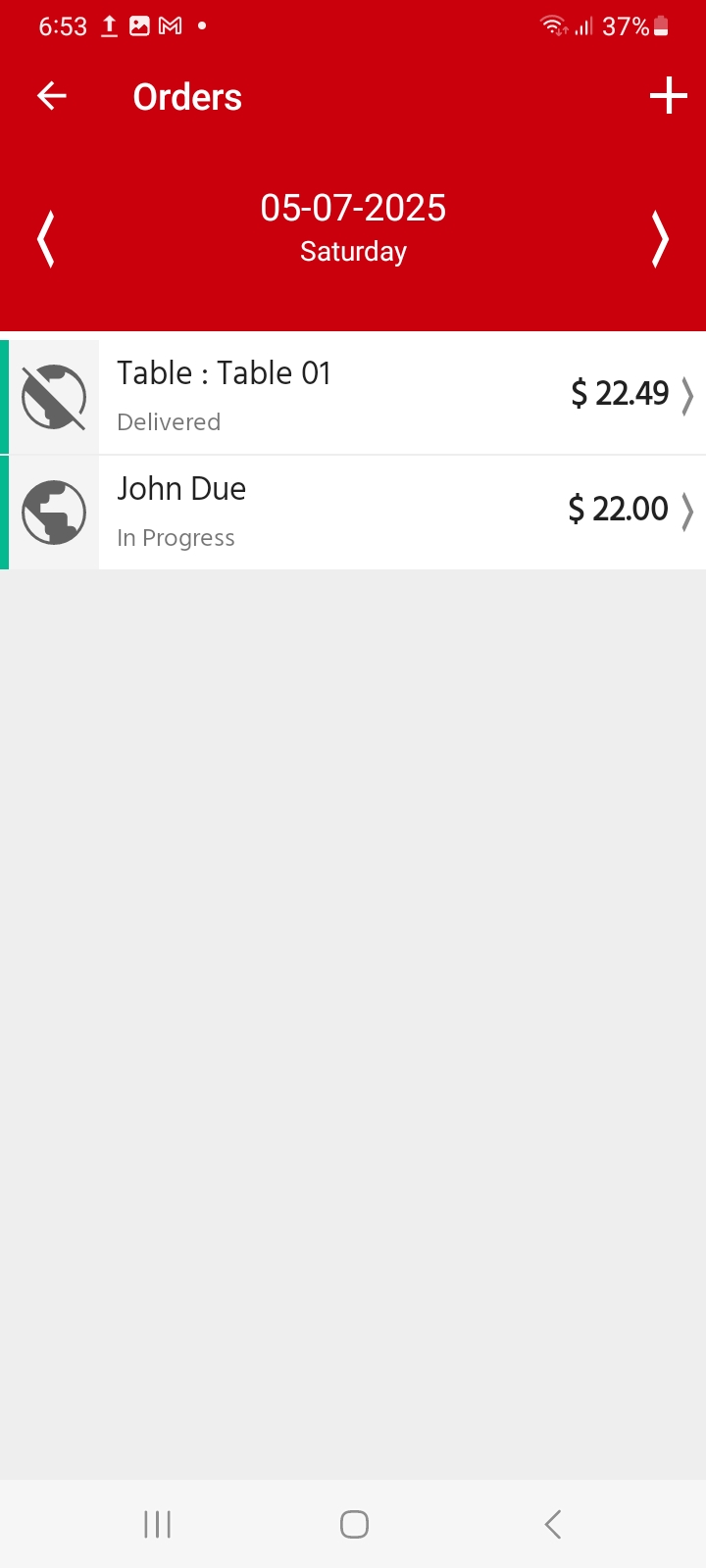 create offline order mobile pos