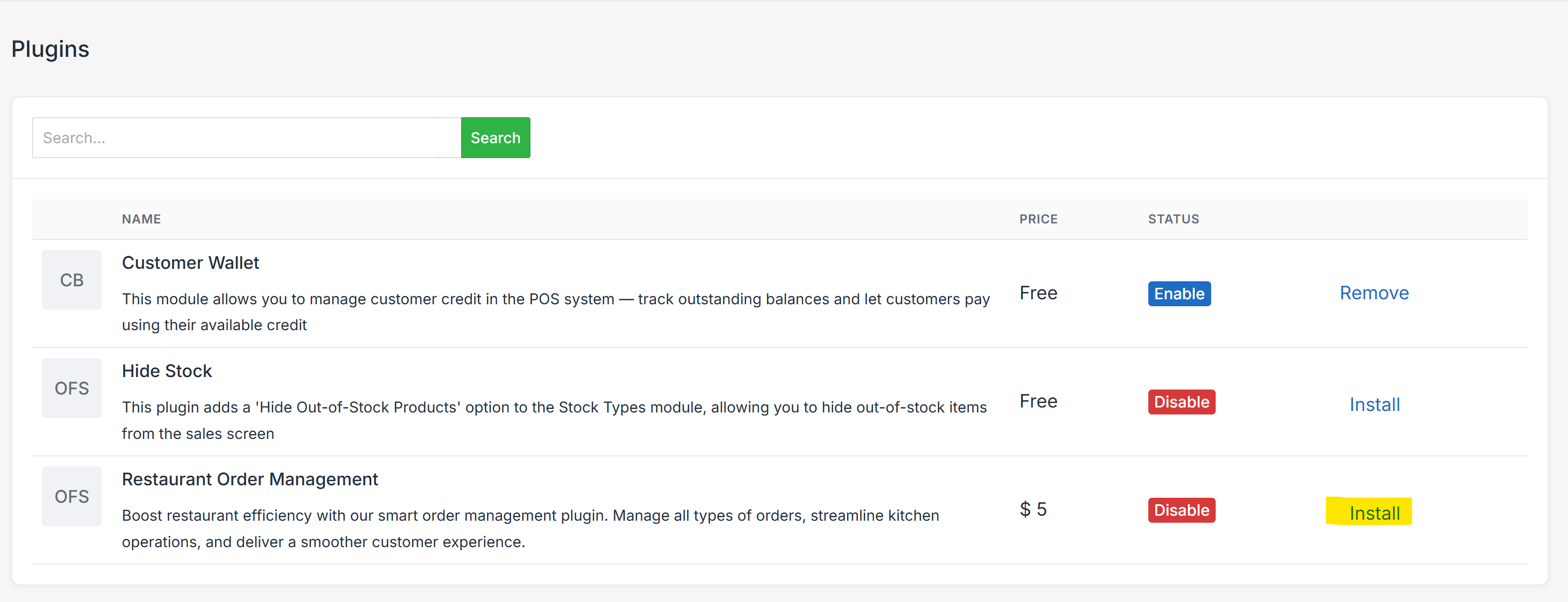 How to install Restaurant Order Management plugin
